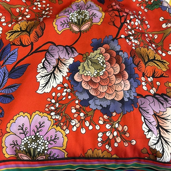 Express Floral Scarf Halter  top Open Back size XS - Picture 13 of 13